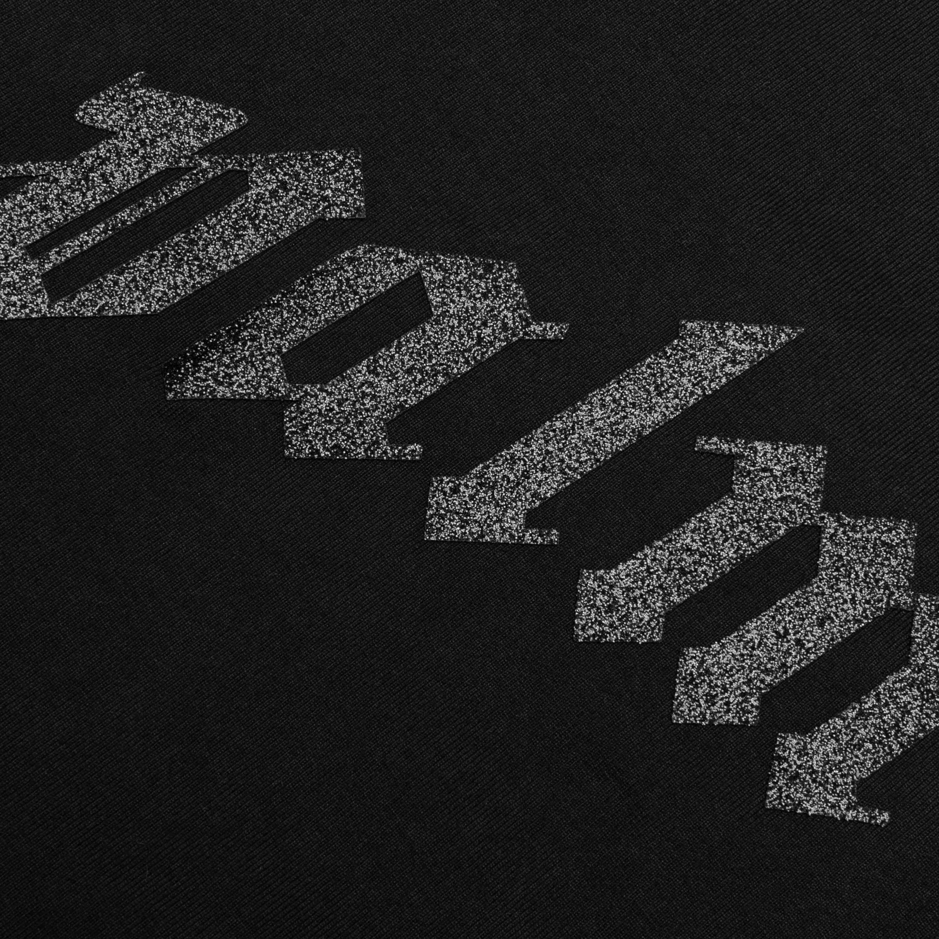 Glittered Logo Classic Tee - Black/Black